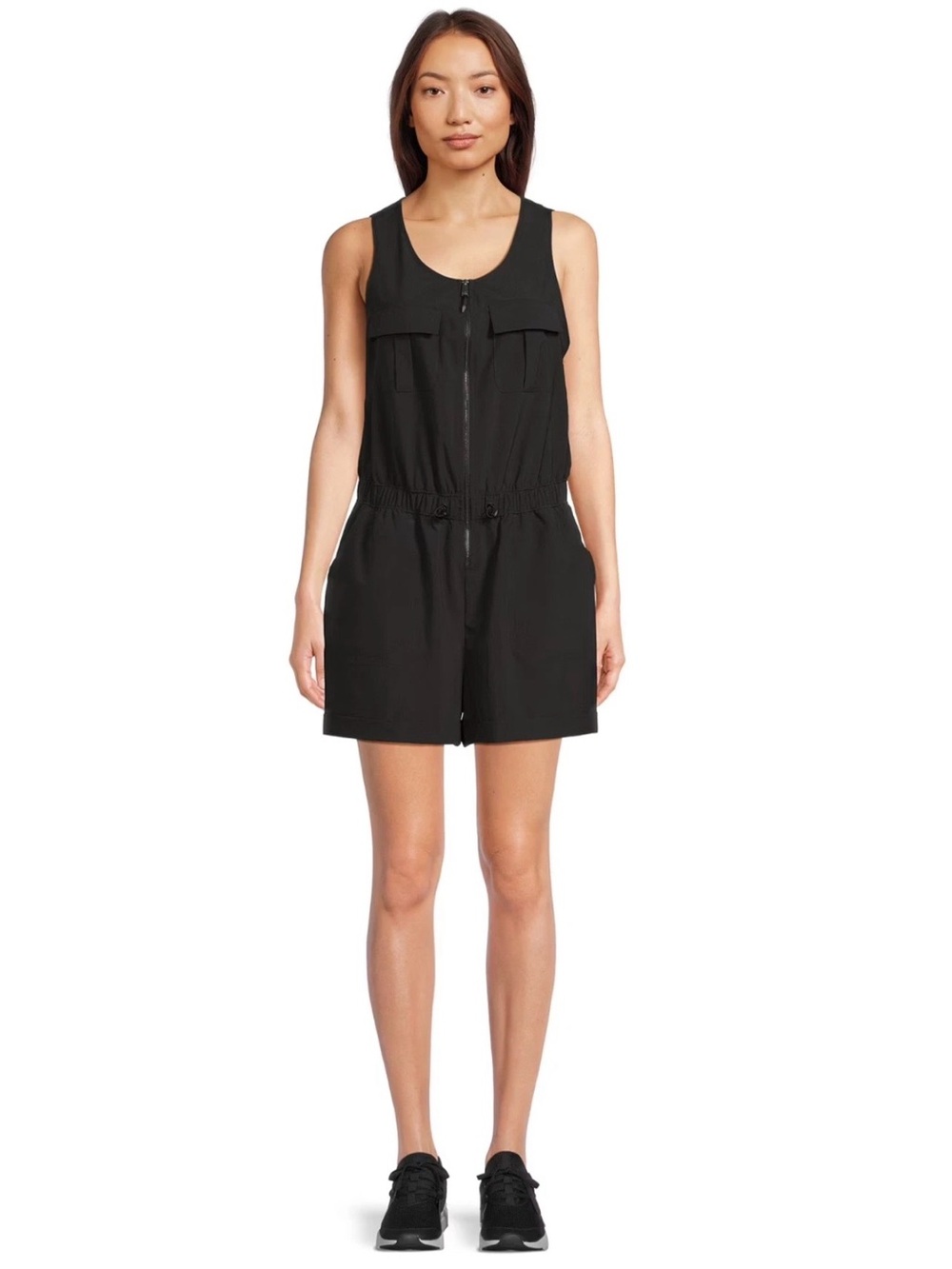 Avia Black Performance Shorts Romper